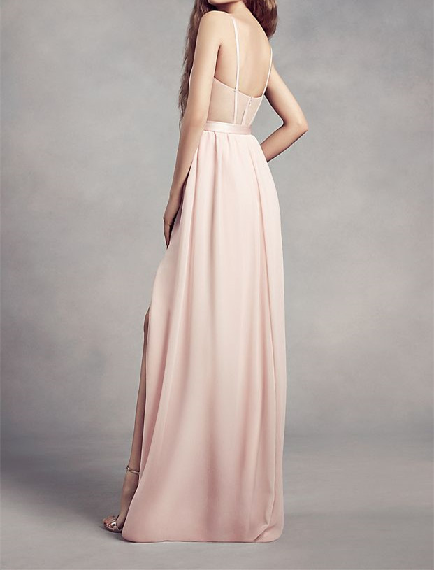 Charmeuse and Chiffon Bridesmaid Dress