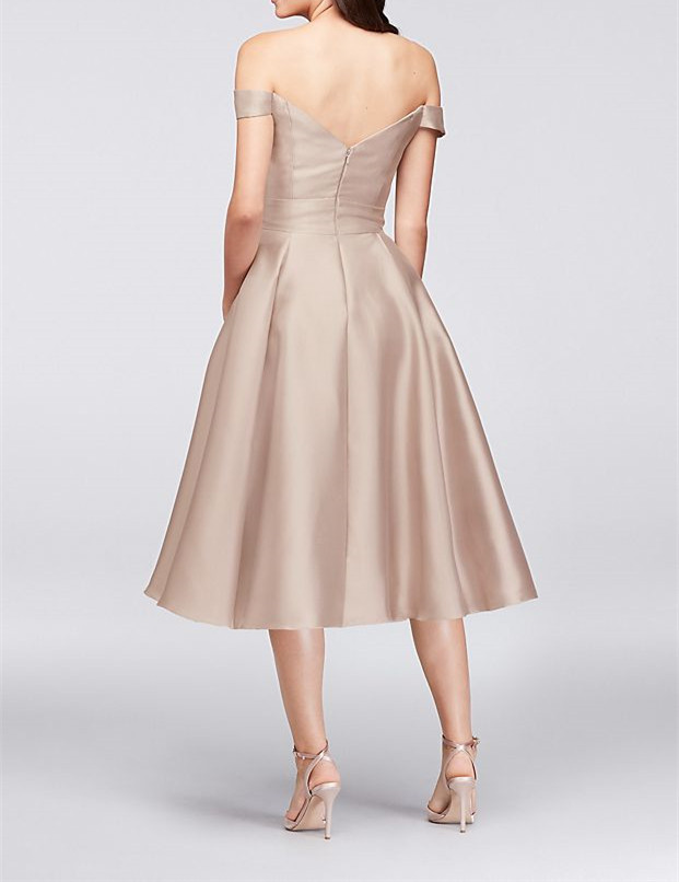 High Neck Pleated Short Length Bridesmaid Dress