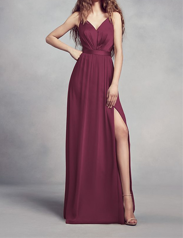 Charmeuse and Chiffon Bridesmaid Dress