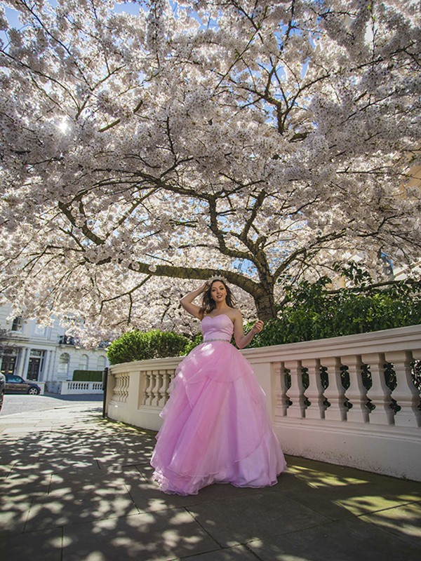 Ball Gown Sweetheart Organza Beading Floor-Length Sleeveless Dresses 5758