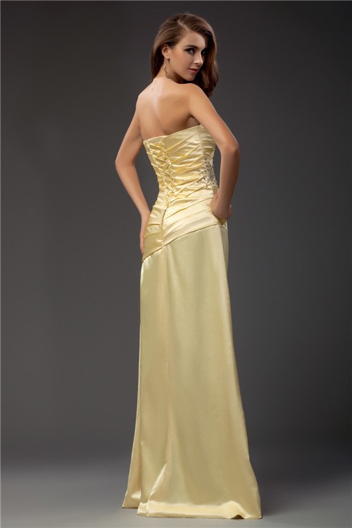 Sheath/Column Sweetheart Sleeveless Long Taffeta Dresses 6819