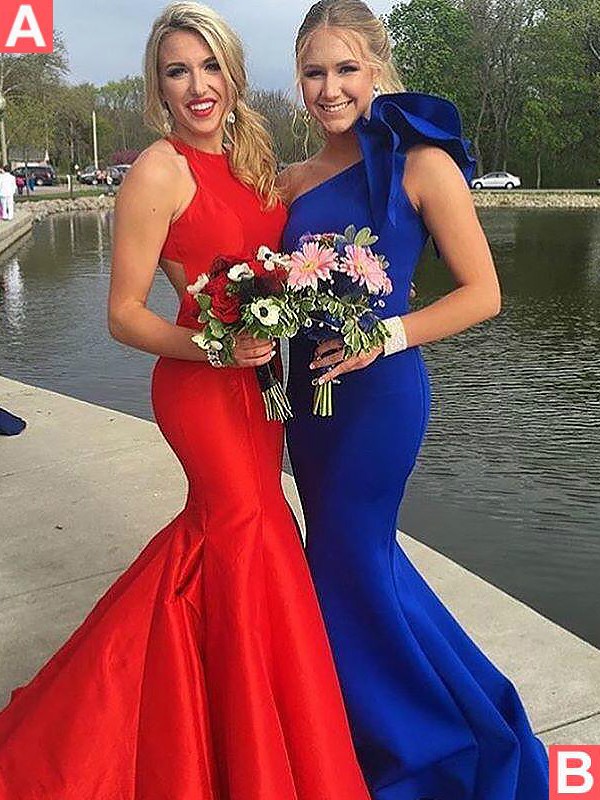 Trumpet/Mermaid Sleeveless One-Shoulder Ruffles Sweep/Brush Train Stretch Crepe Dresses 7348