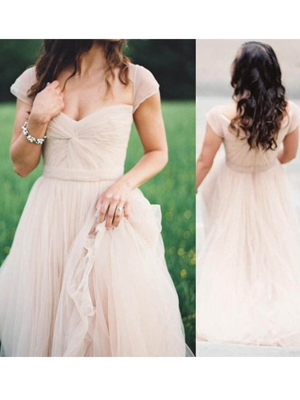 A-Line/Princess Sweetheart Sleeveless Floor-Length Ruched Chiffon Dresses 5079